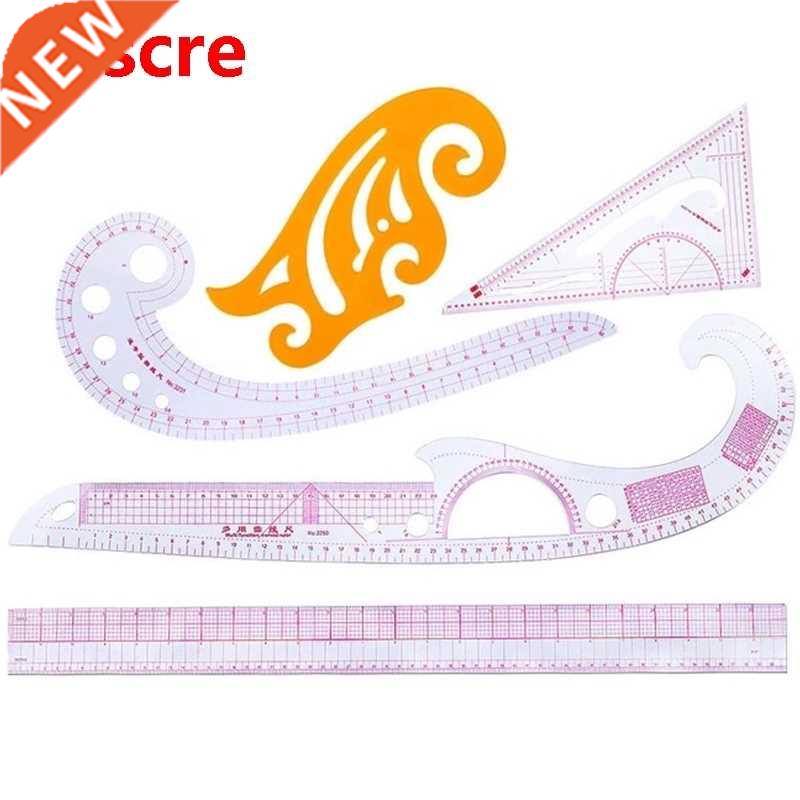 5Pcs Sewing Ruler DIY Clothing Sample Grading Sewing Tailor