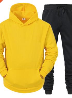 Men's Hoodie Suit Men Sports Wear Tracksuits Autumn Winter M