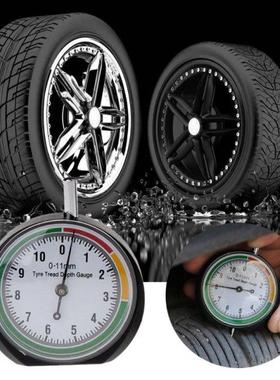 Car Tyre Tread Depth Gauge Trucks Van Tire Pointer Monitor M