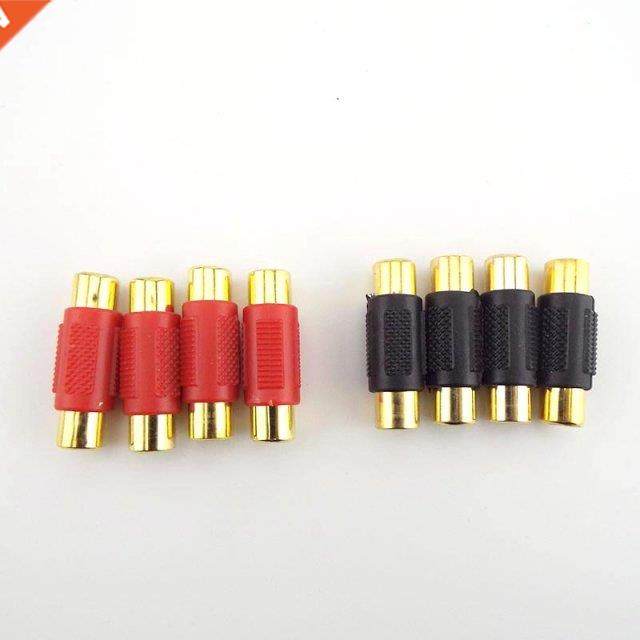 2/5/10pcs Vdeo Rca Female to Female Connector RCA Couple Du