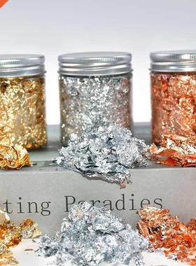 3g Fol Paper  Shny Gold Leaf Flake Luxury Resn Art Dec