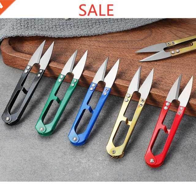 1Pcs new Useful Stainless Steel Stitch U-Shape Use Scissors