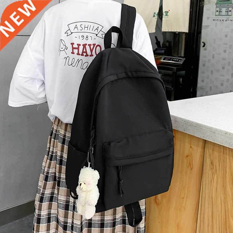 HOCODO Simple Female Backpack Women Canval School Bag For Te