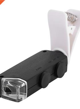 60X-100X Microscope LED Optical Zoom with Clip for Mobile Ph