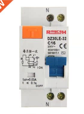 DZ0LE-2 1P+N 16A 20V 220V 50HZ/60HZ Residual Current Circ