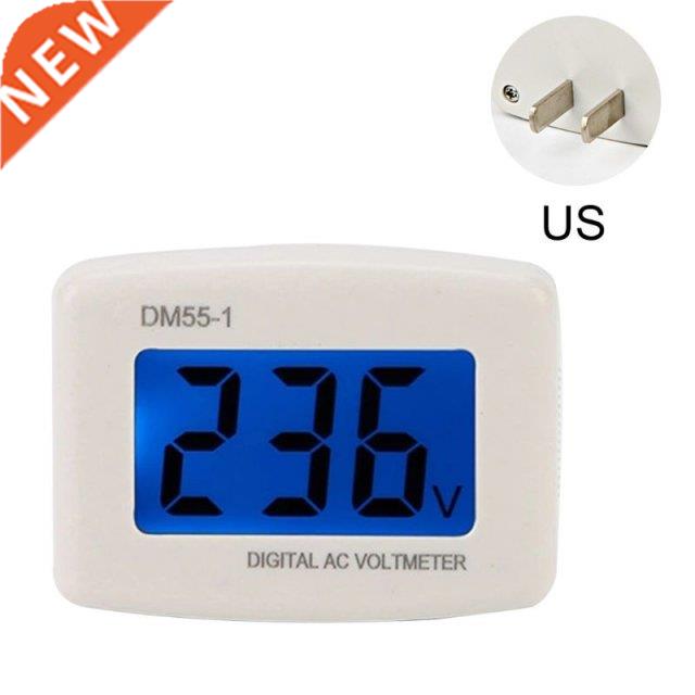 DM55-1 Digital LCD Voltage Test Monitor AC 80-300V Plug In V