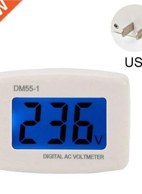 DM55-1 Digital LCD Voltage Test Monitor AC 80-300V Plug In V
