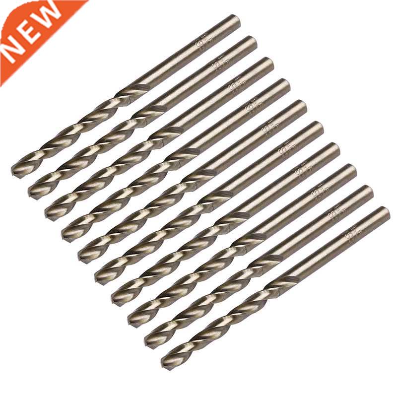 10Pcs 1/1.5/2/2.5/3/3.2/3.5/4/4.5/5mm M35 Round Shank HSS-Co