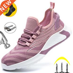 Steel Women Toe Men Sneakers Safety Work Shoes