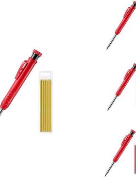 Solid Wood Carpenter Pencil Set for Construction, with 7 Ref