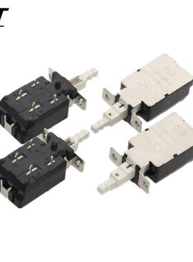 AC 250V 8A/128A DPST Self Locking Solder PCB Pushbutton Powe