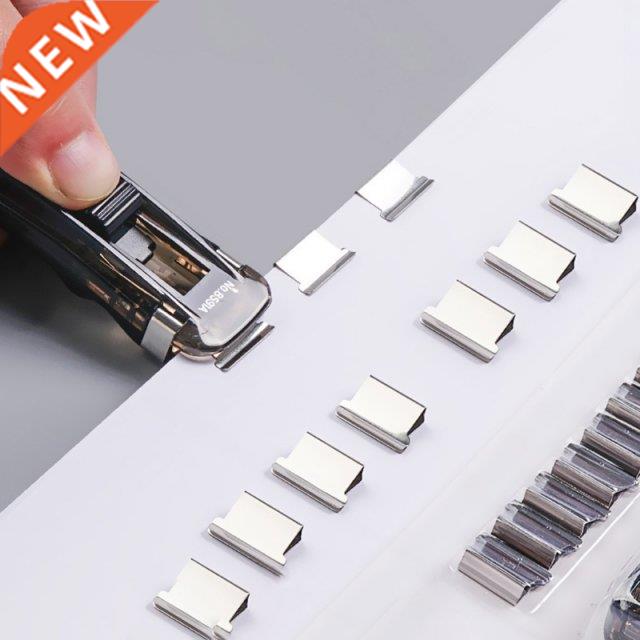 1Set table Reusable Fast Clips Paper 1x Dispenser 8 Pcs Clip