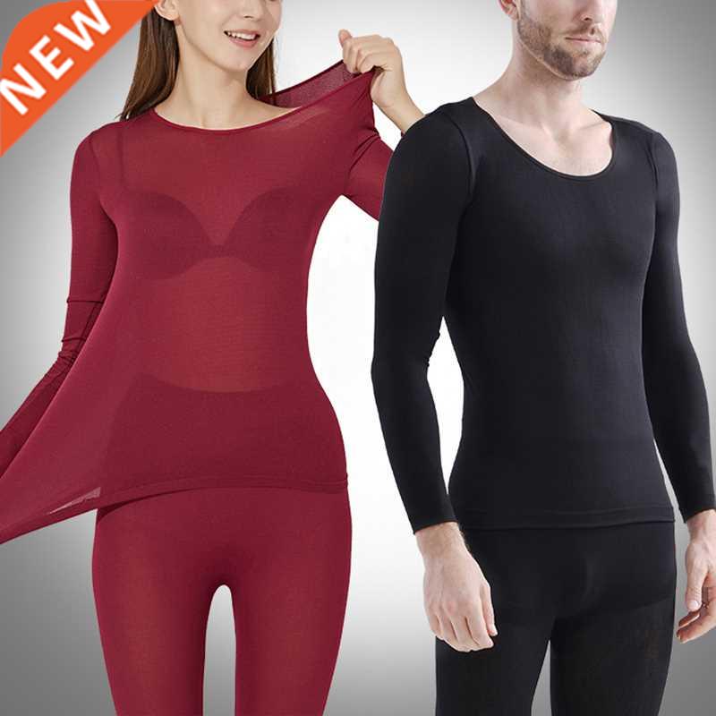 Thermal Set Women Men Seamless Elastic Underwear Woman Long