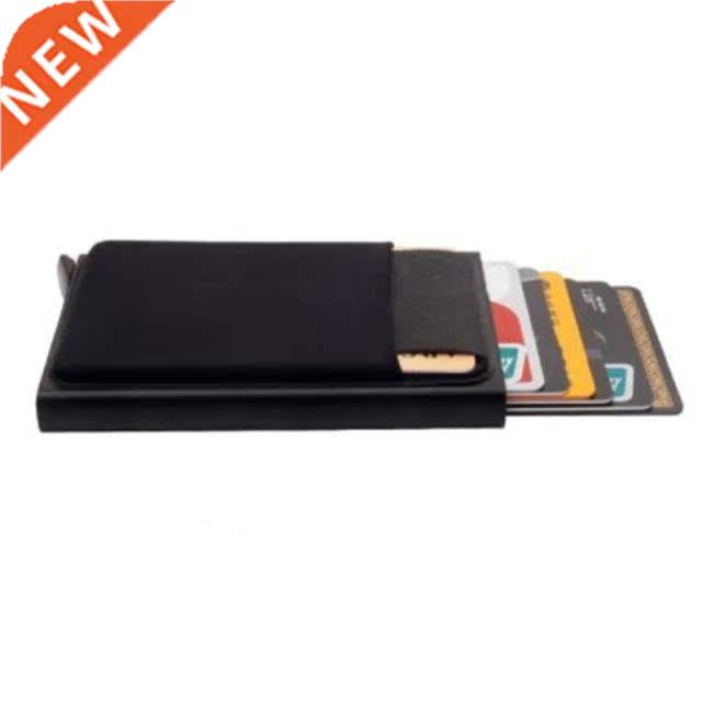 2021 Slim Aluminum Wallet With Elasticity Back Pouch ID Cred