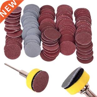 Sandpaper Pcs Pad Kit Discs 100 Sanding Hook Round Inch