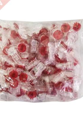 100-Pack  Port Crimp Connection Terminals Waterproof Red Cl
