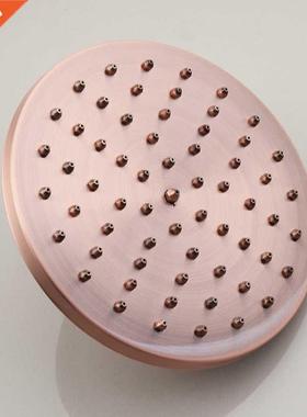 Antique Red Copper 8 inch Round Rainfall Shower Head & H