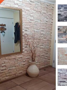 Foam 3D Wall Stickers Self Adhesive Wallpaper Panels Home De