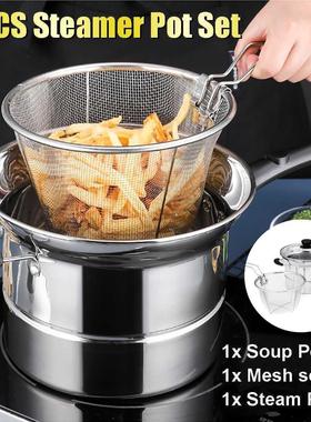 Pasta Pot Cookng Noodle Pot Stanless Steel Soup Pan Steame