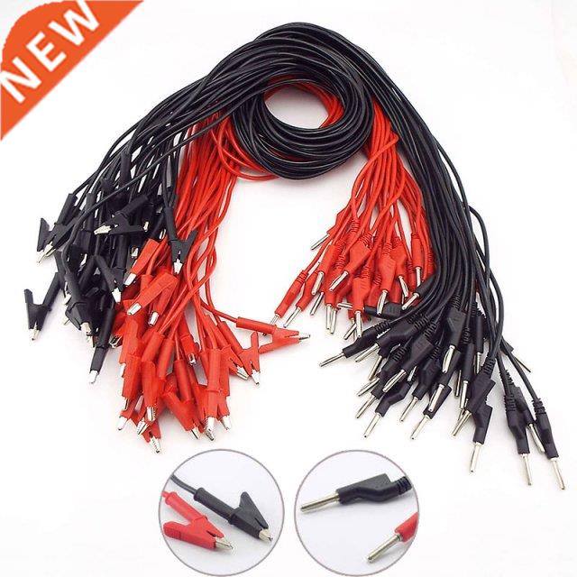 Double End Alligator Clip 4mm Banana Plug Test lead Wire Li