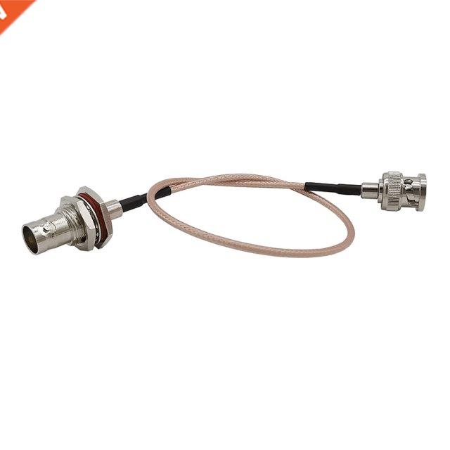 BNC Male to BNC Female Bulkhead RF Coaxial Connector 75 Ohm