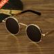 for Retro Steampunk Men Round Classic Women Style Sunglasses