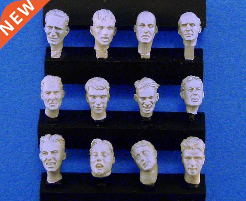 1/5 Resin Figure Model Kits Heads set Unassembled unpaint