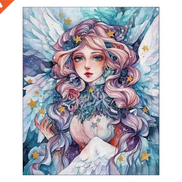 paint by numbers for adults beginners - ainme girl acryl