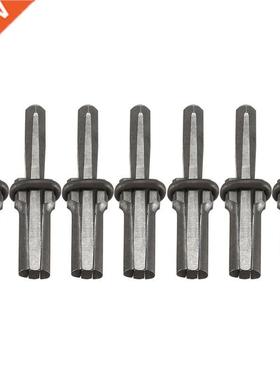 7 Set New Stone Splitter 9/16in Metal Plug Wedges and Feathe