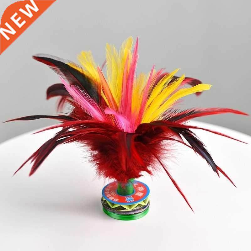 Colorful Feather Shuttlecock China Jianzi Foot Kick Hand whe