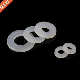 White 100Pcs Nylon Plastic Pla Washer M2.5