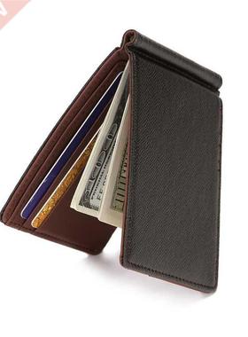 Brand Men Wallet Short Skin Wallets Purses PU Leather Money