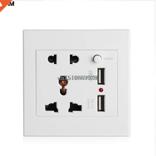 2.1A Dual USB Wall Socket Charger AC/DC Power Adapter Plug O