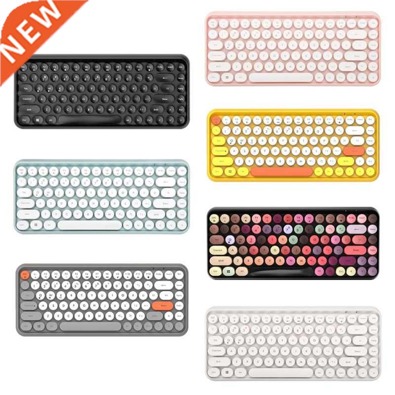 08i Wireless Bluetooth Keyboard Round Key Cap Gaming Keypad