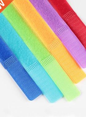 500pcs/10packs coloful magic tape nylon cable ties hook loop