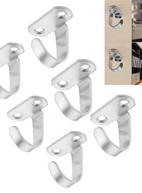 6 Pcs Ceiling Hooks Top Hangers Furniture Fittings Stainless