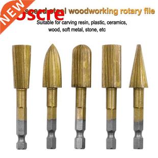 12.7mm Coa Hex Titanium HSS Head Set Burr Rotary 6.5mm 5pcs