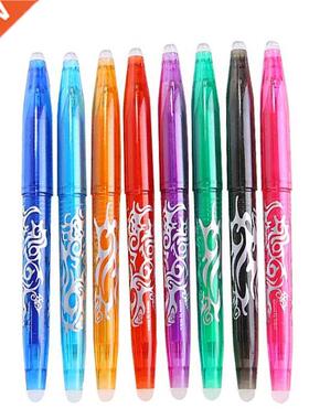 8 Colorful/Set Erasable Gel Pen Color Inks 0.5mm Pens Refill