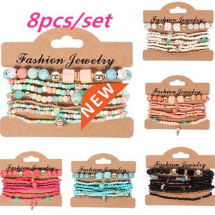 3-4pcs/set Fashion Multilayer Crystal Stone Beads Tassel Cha