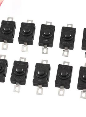 10 Pcs 2 Terminal SPST Latching Push Button Switch AC/DC 250