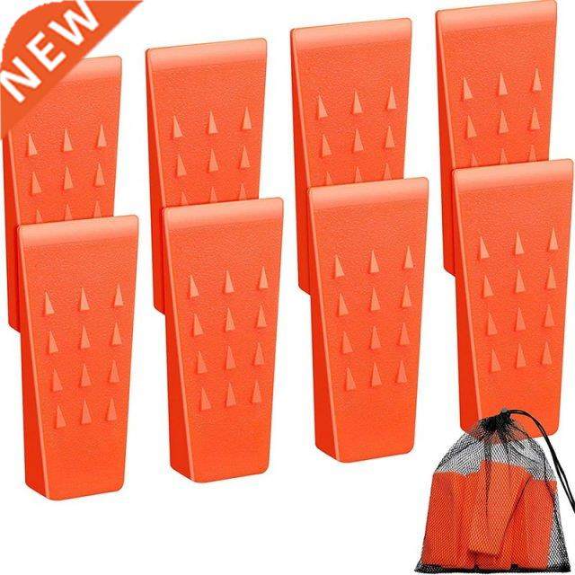 8 Pieces 5.5 Inch Tree Felling Wedges Spiked Wedge Plastic W