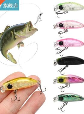 1PC 2.5g/35mm Minnow Fishing Lure Topwater Hard Bait Wobbler