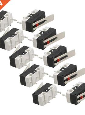10 Pcs AC 125V 1A SPDT 1NC Momentary Long Hinge Lever Mi