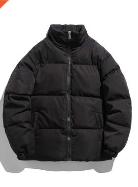 Outside Bomber Fashion Solid Black Pink Zip Up Jacket Autumn