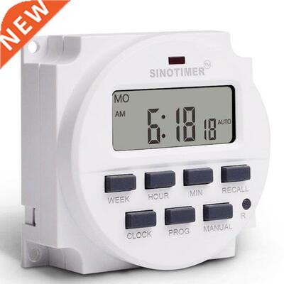 DC 12V AC LCD 7 Days Programmable Timer Switch Countdown Tim