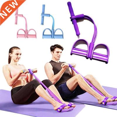 Fitness Gum 4 Tube Resistance Bands Latex Pedal Exerciser Si