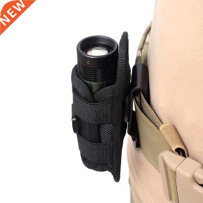 Tactical 360 Degrees Rotatable Flashlight Pouch Holster Torc
