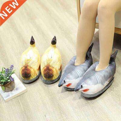 shark Crucian carp Simulation fish shoes warm soft indoors s