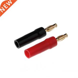 Gold Plated Wre Banana Conne Audo Plug Adapter Speaker