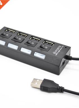 4 port usb hub USB 2.0 High Speed USB HUB Splitter with Sepa